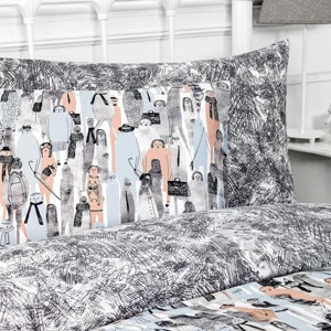 Togas Wheely Grey Pillowcase - 1 of 4