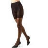 Memoi Women's Nudes Ultra Bare Micronet Mid Toner Control Top 10 Denier Pantyhose Black M - 2 of 4