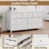 7-Drawer Dresser,Modern Wooden Storage Chest of Drawers,Dresser TV Stand,Wood Drawer Organizer with Handles for Bedroom,Living Room,Hallway,White - 3 of 4