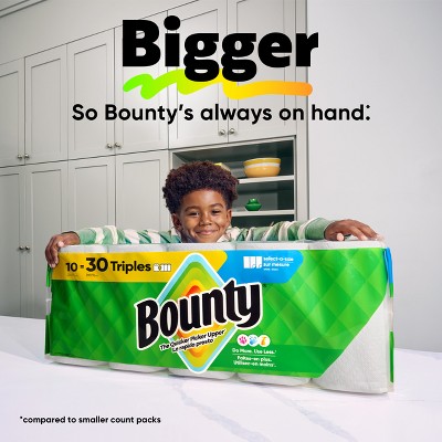 Bounty White Select-A-Size Paper Towels - 8 Mega Rolls - 2-Ply - 164 Sheets
