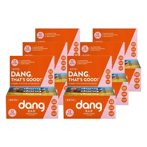 Dang Variety Pack Almond Cookie, Crazy Rich Chocolate, Lemon Matcha Keto Bars - Case of 6/12 pack, 1.4 oz - 1 of 2