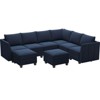 Belffin U-Shaped Modular Sectional – Storage Ottoman System & Pet-Resistant Velvet - 3 of 4