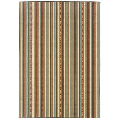 Oriental Weavers Montego 6996C Green/ Blue Indoor/Outdoor Area Rug - 2'5" x 4'5"