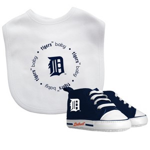 Baby Fanatic 2 Piece Bid and Shoes - MLB Detroit Tigers - White Unisex Infant Apparel - 1 of 3