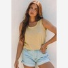 Amaryllis Women’s Sleeveless Tank Top Lightweight Relaxed Fit Casual Everyday Wear Basic Scoop Neck - 3 of 4