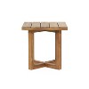 MOEPISY Outdoor Side Table, Teak X-stretcher base - 4 of 4