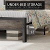 AMERLIFE Bed Frame with Drawers, LED, Bookcase Headboard, Charging, Shelves - 4 of 4