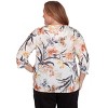 Alfred Dunner Womens Plus-Size Watercolor Floral Crewneck Top , Neutral Multi , Size 1X - 2 of 4