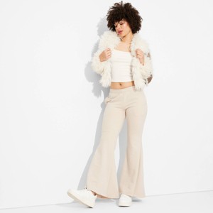 Women's Mid-Rise Washed Extreme Flare Sweatpants - Wild Fable™ - 1 of 3