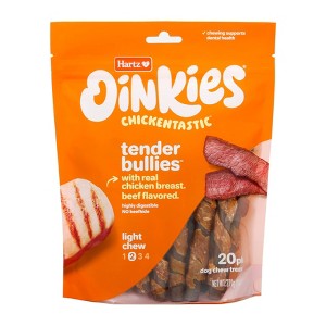 Hartz Oinkies Chickentastic Tender Bullies Beef and Chicken Flavored Dog Treats - 9.5oz - 1 of 2