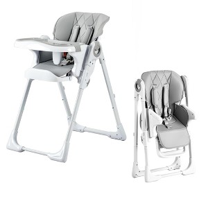 Multifunctional Infant High Chair with Adjustable Height & Recline, Foldable Design, Removable Tray for Babies & Toddlers - 1 of 4