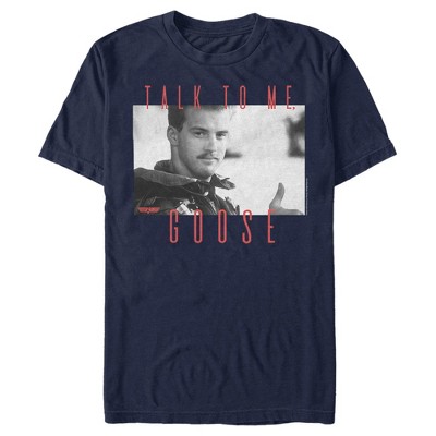 Men's Top Gun Talk to Me Goose Quote T-Shirt - Athletic Heather - 2X Large