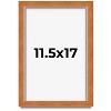 PosterPalooza | Classic Brown Picture Frame - UV Acrylic, Foam Board Backing, Hanging Hardware - 2 of 4
