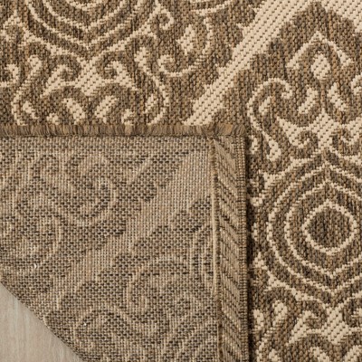 Linden Cream and Beige Geometric Flat Woven Square Rug