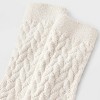 Women's Braided Texture Super Soft Crew Boot Socks - Auden™ - 3 of 3