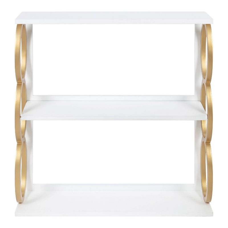 28&#34; x 8&#34; x 31&#34; Ring Wooden 3-Tier Shelf White - Kate &#38; Laurel All Things Decor, 3 of 8