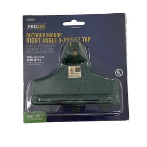 Projex Grounded 3 outlets Adapter 1 pk, Green - 1 of 1