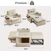 Dyonery 3-in-1 Sleeper Sofa Chair Bed, 42.5" W Convertible Chair with Pull-Out Twin Bed, 5-Position Adjustable Backrest & Side Pockets - 2 of 4