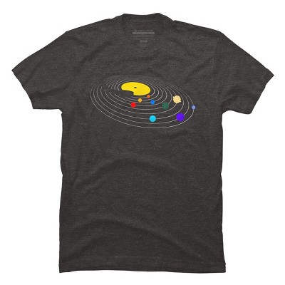 Men's Design By Humans Music Planet By Clingcling T-shirt - Charcoal ...