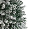 Nearly Natural 6-ft Slim Flocked Montreal Fir Artificial Christmas Tree with 743 Bendable Branches - 3 of 4
