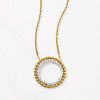 Ross-Simons 0.25 ct. t.w. Diamond Beaded Eternity Circle Necklace in 18kt Gold Over Sterling - 3 of 4
