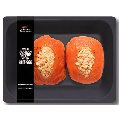 Encore Seafoods Stuffed Alaskan Salmon - 12oz