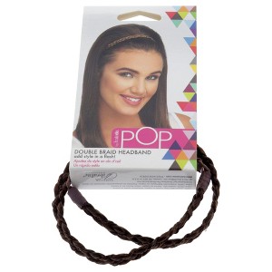Pop Double Braid Headband - R6 30H Chocolate Copper by Hairdo for Women - 1 Pc Hair Band - 1 of 2