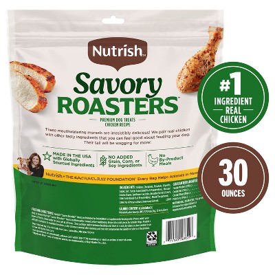 Rachael Ray Nutrish Savory Roasters Grain Free Chewy Chicken Dog Treats
