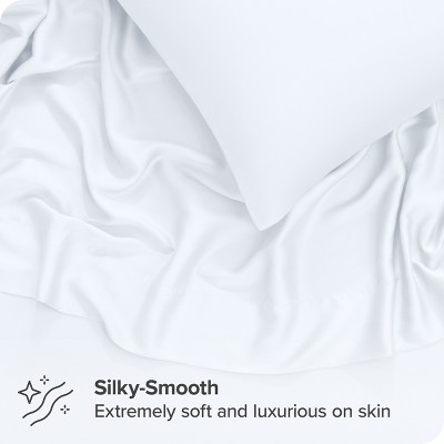 Twin White Cotton TENCEL™ Lyocell Sheet Set