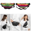 Unique Bargains Stylish Zip Reflective Holographic Sports Waist Bag Iridescent 1 Pc - 2 of 4