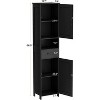 Dcolora 67" H Tall Bathroom Storage Cabinet with 2 Barn Doors and 1 Drawer, Narrow Storage Unit, Adjustable Shelves, Floor Cabinet for Bathroom - 3 of 4