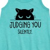 Girls' - Instant Message - Judging You Graphic Sleeveless Aline Dress - 2 of 4