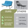 Crestlive Products Outdoor Loveseat 2 Seater , All-Weather Boho Rattan Outdoor Couch with Soft Cushion for Balcony, Poolside, Backyard, Porch - 4 of 4
