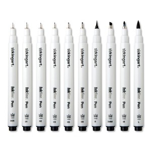 KINGART PRO Inkline Fine Line Pens, 10 pc - 1 of 4