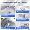 Stainless Steel Sink, Commercial Kitchen Prep & Utility Sink Free Standing Restaurant Laundry Garage Bar Workshop - 4 of 4