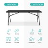 Best Choice Products 6ft Plastic Folding Table, Indoor Outdoor Heavy Duty Portable w/ Handle, Lock - image 3 of 4