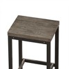 4-Piece Bar Table Set, Modern Rectangular Pub Bar Table and 3 Bar Stools, Kitchen Table Set with 3 Stools - 4 of 4
