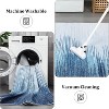 Acekool 8x10 Abstract Washable Rug – Soft Low-Pile Non-Slip Carpet for Living Room, Bedroom & Entryway, Blue - 4 of 4