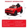 Electric Ride-On Car for Kids,12V 4.5AH, Dual Drive, Speed 1.2-2.2 Mph, Bluetooth Connectivity, LED, Ages 3+ - 2 of 4