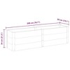 vidaXL Garden Raised Bed Grey Wood Plastic Composite (WPC), Steel - 78.7" x 19.7" x 21.3" - 4 of 4