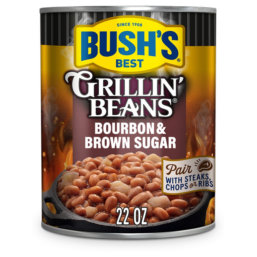 UPC 039400019107 product image for Bush's Gluten Free Bourbon and Brown Sugar Grillin' Beans - 22oz | upcitemdb.com