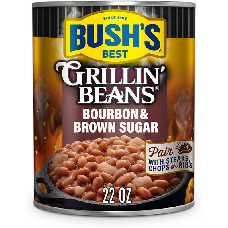 Bush&#39;s Gluten Free Bourbon and Brown Sugar Grillin&#39; Beans - 22oz, 1 of 9