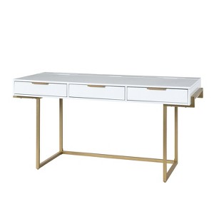 Sandy Desk swith Built in Outlet | ARTFUL LIVING DESIGN - 1 of 4