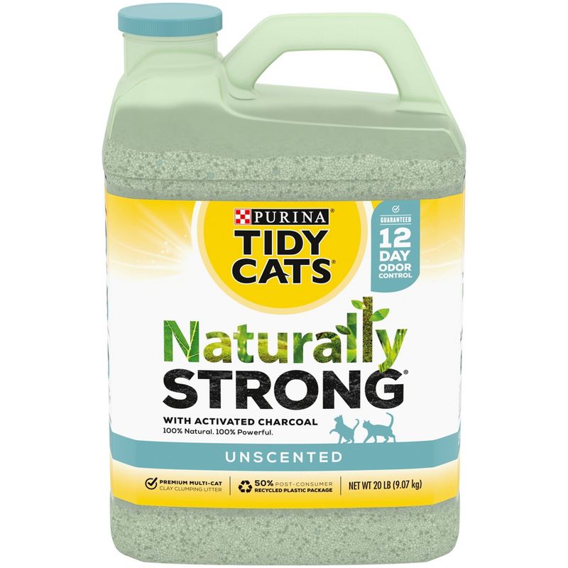Tidy Cats Naturally Strong Clumping Cat Litter - 20lbs, 1 of 7