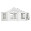 Maliang Party Tent, Heavy Duty Event Tent with 1 Doors & 7 Windows, Waterproof,UV Protection, Patio Gazebo for Party, Event,Picnic,White - 3 of 4