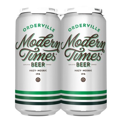 Modern Times Orderville IPA Beer - 4pk/16 fl oz Cans