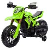 Qaba Kids Motorcycle, 6V Battery Powered Dirt Bike with Training Wheels, Horn & Start Sound, Electric Motorcycle for Kids 3-8 Years, Green - 4 of 4