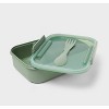 Plastic Bento Box with Utensil - Room Essentials™ - 3 of 3