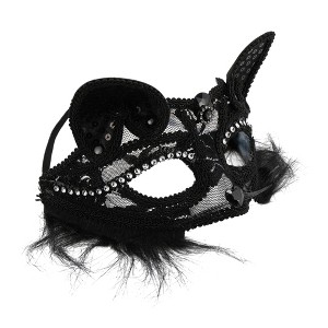 Unique Bargains Reusable Cat Party Mask 1 Pc - 1 of 4