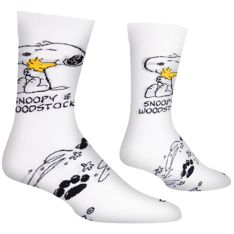 Cool Socks, Snoopy & Woodstock, Funny Novelty Socks, Large, 3 of 6